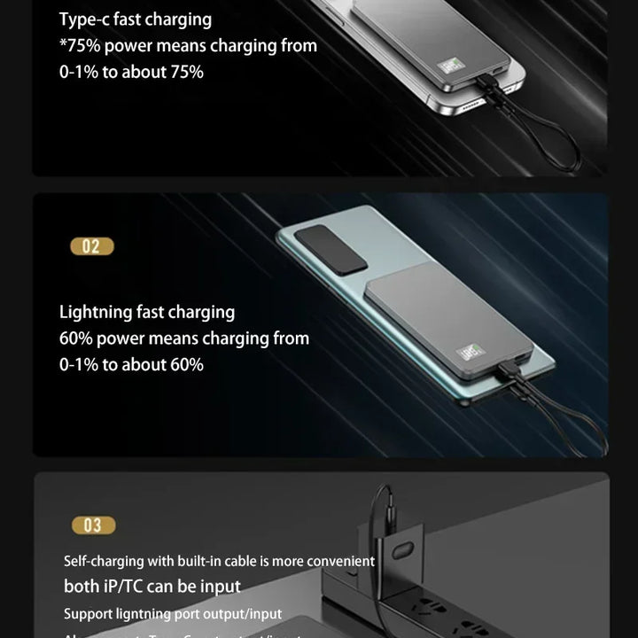 StormCharge 200000 and 500000mAh Wireless Magnetic Power Bank Portable