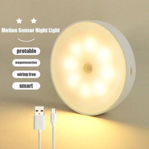 LED Motion Sensor Night Light – Wireless Wall Lamp