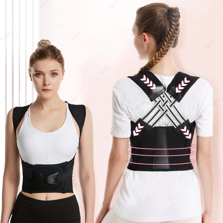 Posture Corrector Back Brace – Adjustable Support Belt