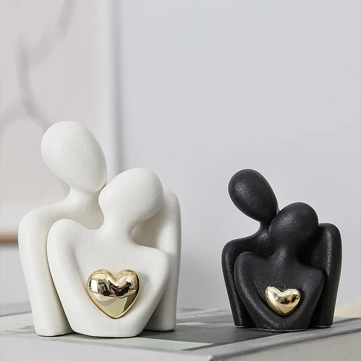 1Pc Romantic Love Embrace Statue Ornament Couple Set Bedroom Interior Decoration Valentine's Day Gift