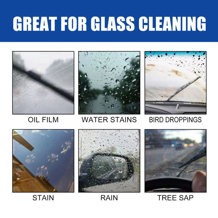 Car Glass Polish Coating Kit for Windshield Oil Film Removal Paste Car Glass Water Repellent Anti Rain Hydrophobic Cleaning Kits