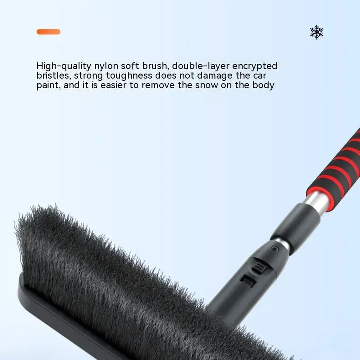 Winter Car Cleaner Extendable Snow Shovel Ice Scraper Brush Detachable Windshield Tool