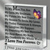 I Love You" Acrylic Centerpiece. Anniversary, birthday or Valentine's gift for him.