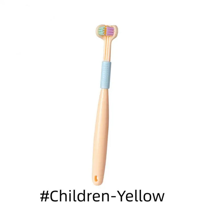 3D Stereo Three-Sided Toothbrush Ultra Fine Soft Hair Adult Kid Toothbrushes