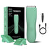 Men's Electric Groin & Body Shaver - Waterproof Dual Head Trimmer Kit w/ LED Light & Foil Blades