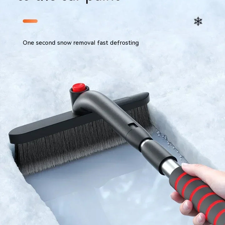 Winter Car Cleaner Extendable Snow Shovel Ice Scraper Brush Detachable Windshield Tool