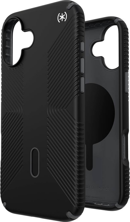 Presidio2 Grip MagSafe with ClickLock Apple iPhone 16 Plus Case - Black/Slate Grey