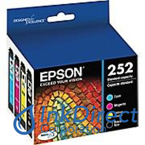 Epson 252 Ink Cartridges - Black/Cyan/Magenta/Yellow, Large