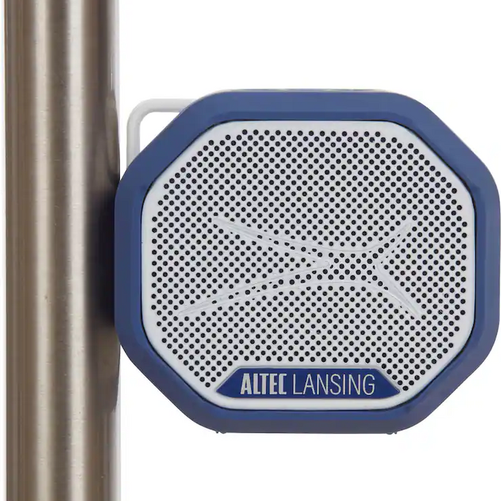 Altec Lansing - Bluetooth HydraTrek 2.0 EverythingProof Portable Speaker - Periwinkle/White