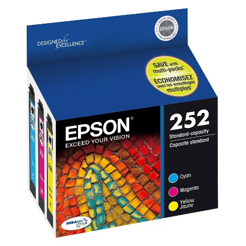Epson 252 Ink Cartridges - Black/Cyan/Magenta/Yellow, Large