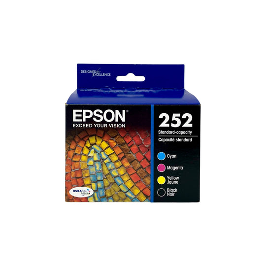 Epson 252 Ink Cartridges Pack of 4 - Black/Cyan/Magenta/Yellow