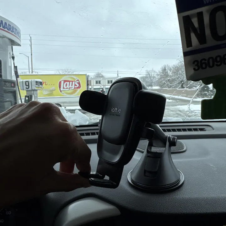 IOttie Easy One Touch 6 Dash & Windshield Mount - Black: Adjustable Mobile Phone Holder