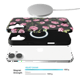 VELVET CAVIAR iPhone 16 MagSafe Case - Pink Rose Floral: Bump-Resistant Plastic