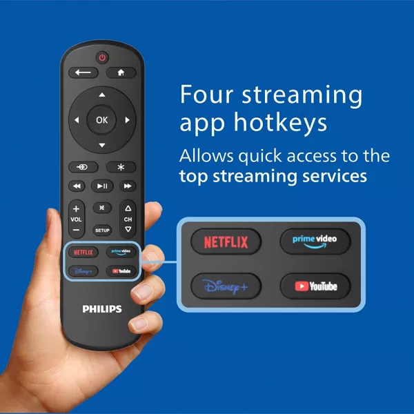 Philips One-Touch Programming Streaming Replacement Remote: Infrared TV Accessory
