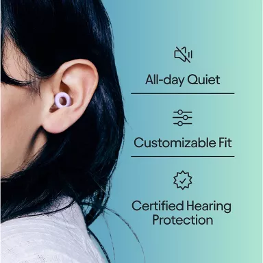 Loop Quiet™ 2 Earplugs for Focus, Travel and Sleep - Violet