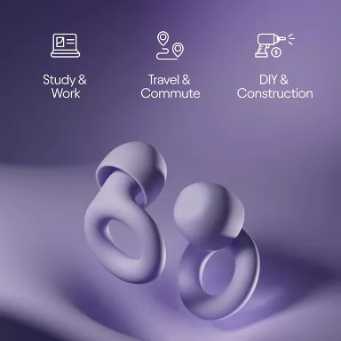 Loop Quiet™ 2 Earplugs for Focus, Travel and Sleep - Violet