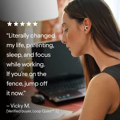 Loop Quiet™ 2 Earplugs for Focus, Travel and Sleep - Violet