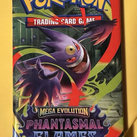 Phantasmal Flames English booster pack — artwork reference; one pack per order
