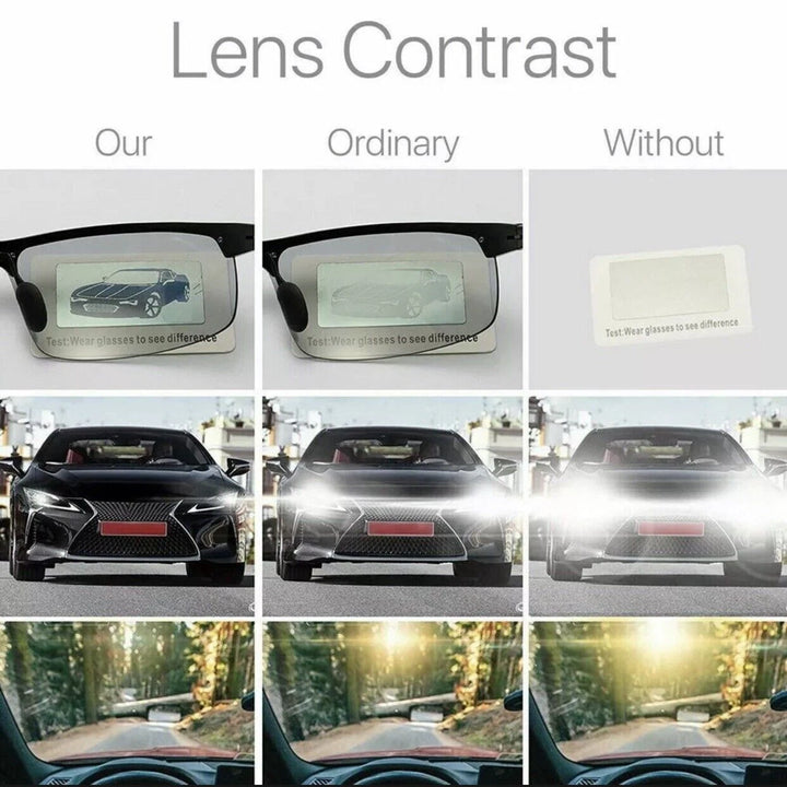 Men Aluminium HD Polarized Photochromic Sunglasses Driving Chameleon Sun Glasses