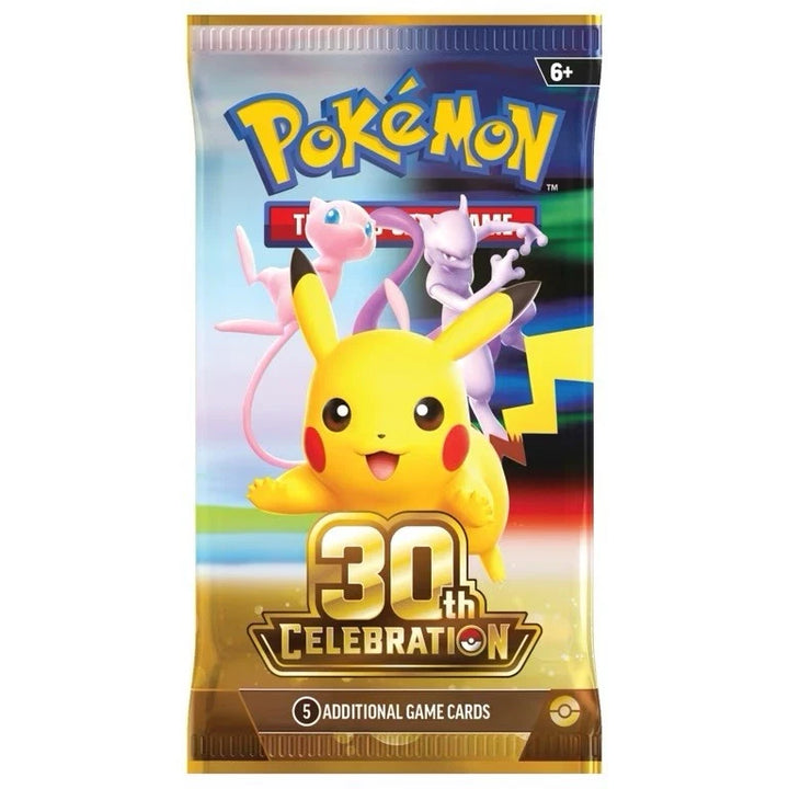 30th Celebration English booster pack — artwork reference; one pack per order