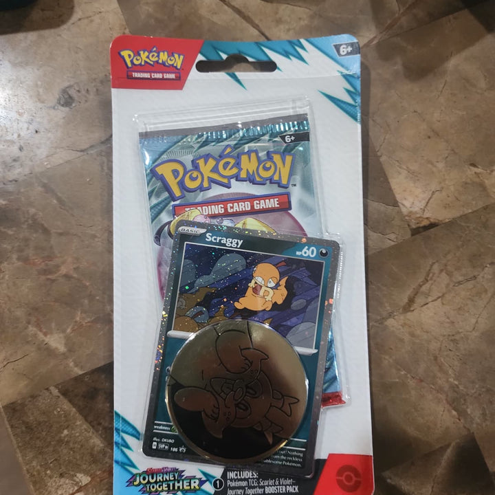 Pokémon TCG — Journey Together Checklane Blister — Scraggy